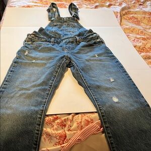 Levi’s Denim Overalls with Distressed Details
